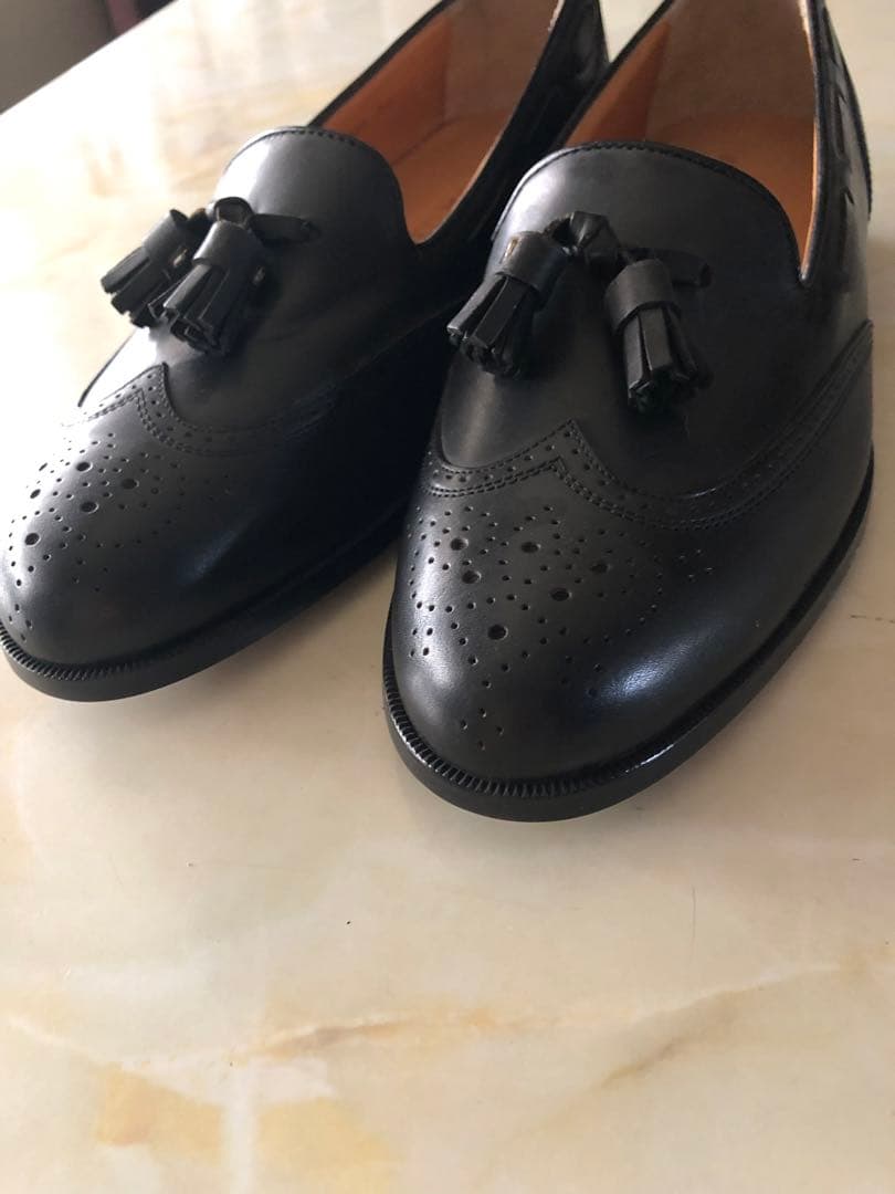 REGAL タッセルローファー ウイングタッセル 革靴 ブラック