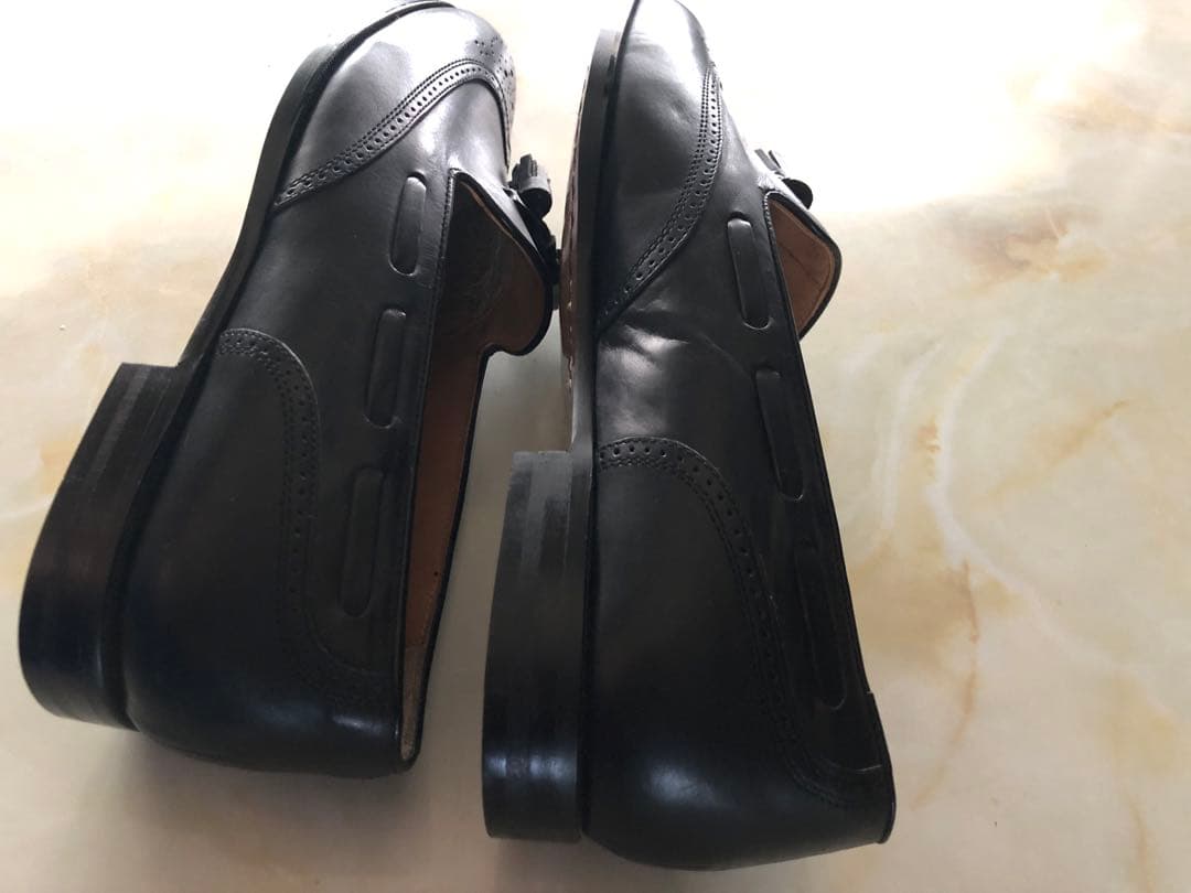 REGAL タッセルローファー ウイングタッセル 革靴 ブラック