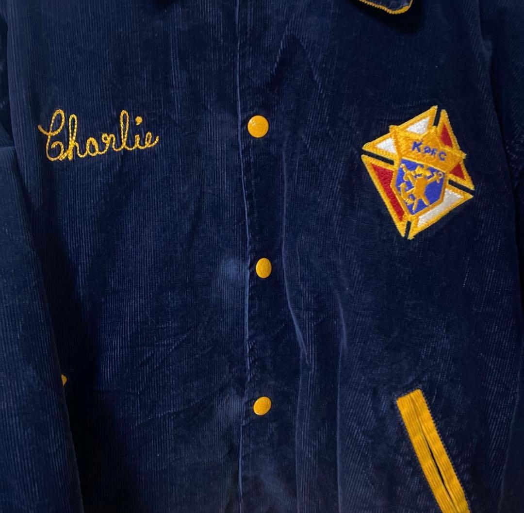 天*様 maple ヴィンテージ　スタジャン USA 襟付き　コーデュロイ　アメ