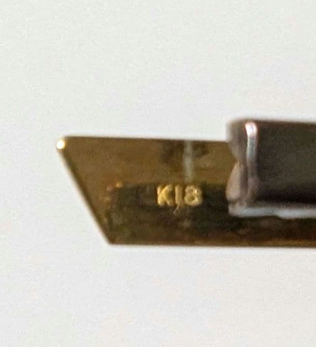 ODAKYU 18K カフリンクスとタイピンセット