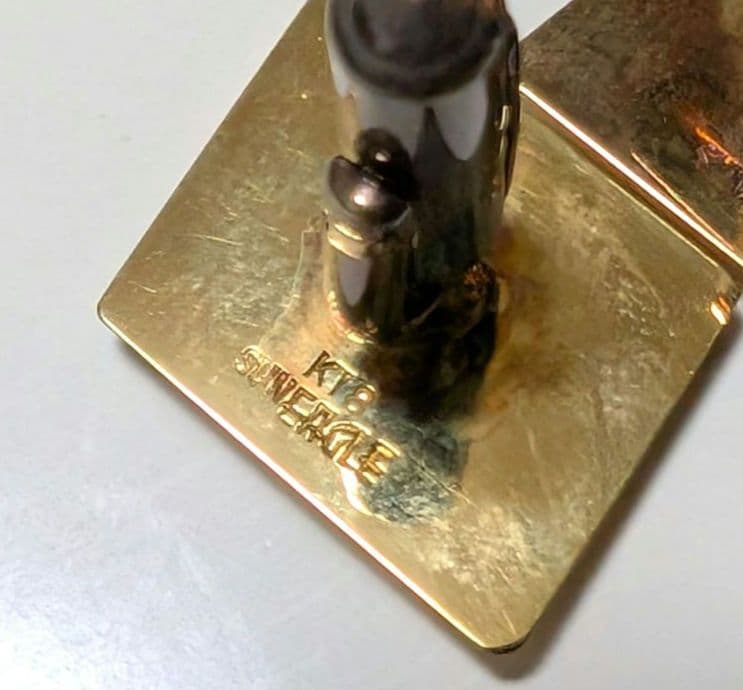 ODAKYU 18K カフリンクスとタイピンセット