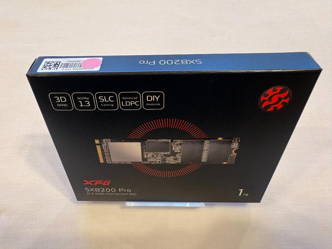 内蔵型SSD XPG SX8200 Pro 1TB M.2 SSD