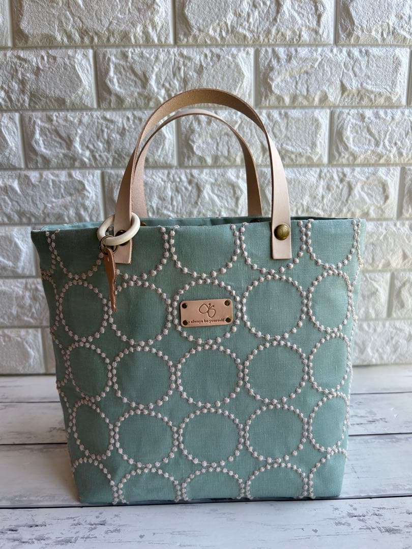 【662】ミナペルホネン　タンバリン　トートバッグL 特別仕様バージョン