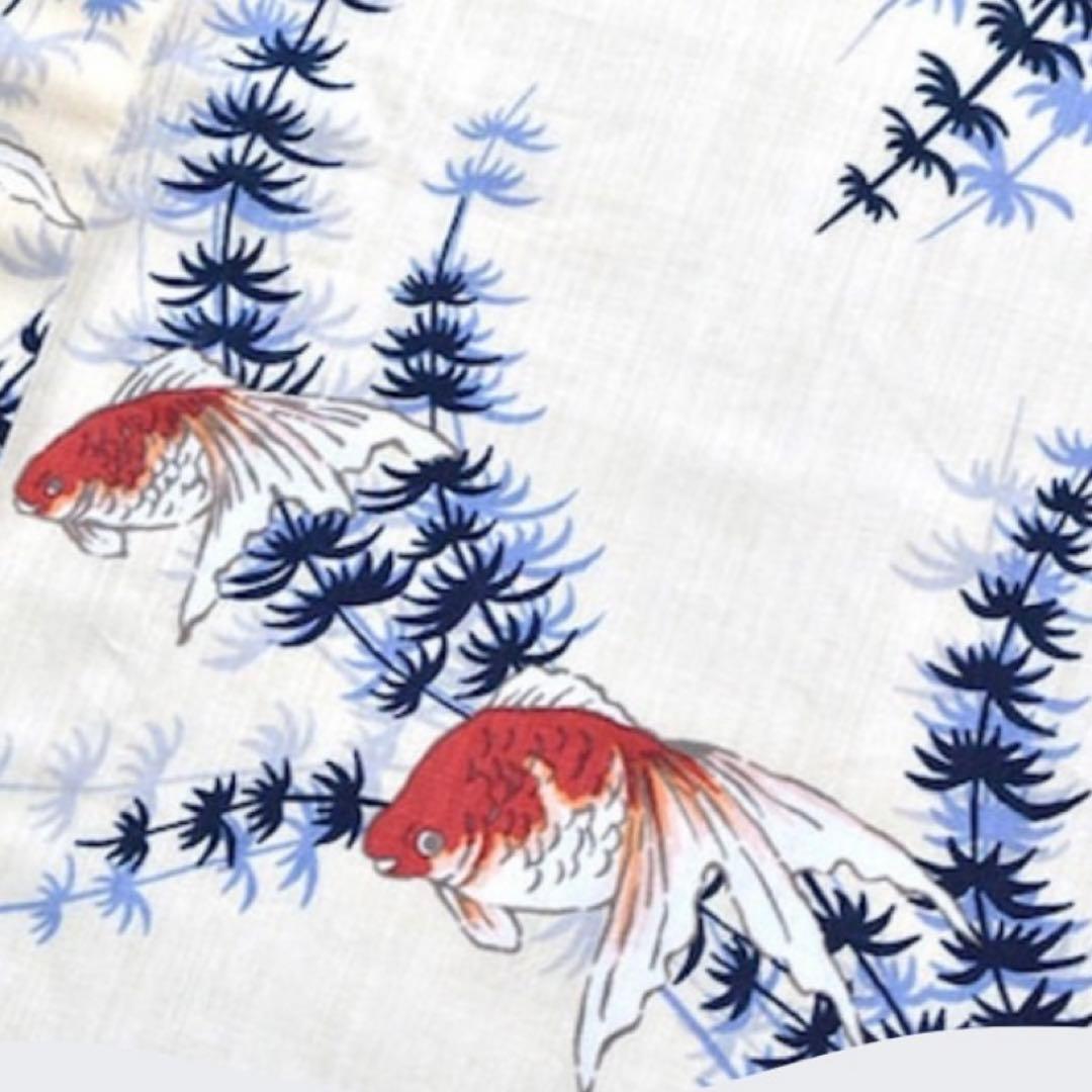 金魚柄 浴衣・帯セット 加花