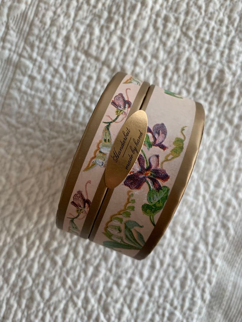 フランスアンティークスミレ布花＆DEMELスミレの砂糖漬70g未開封品set