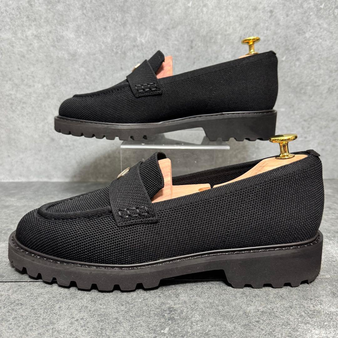 極美品✨VIVAIA アーモンドトゥ ペニー ブラック ローファー 24.5cm