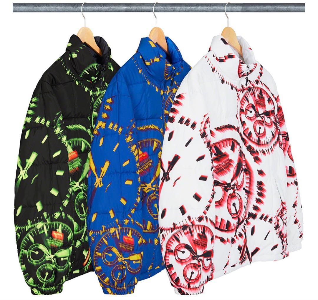 ジャケット・アウター Supreme watches reversible puffy jacket