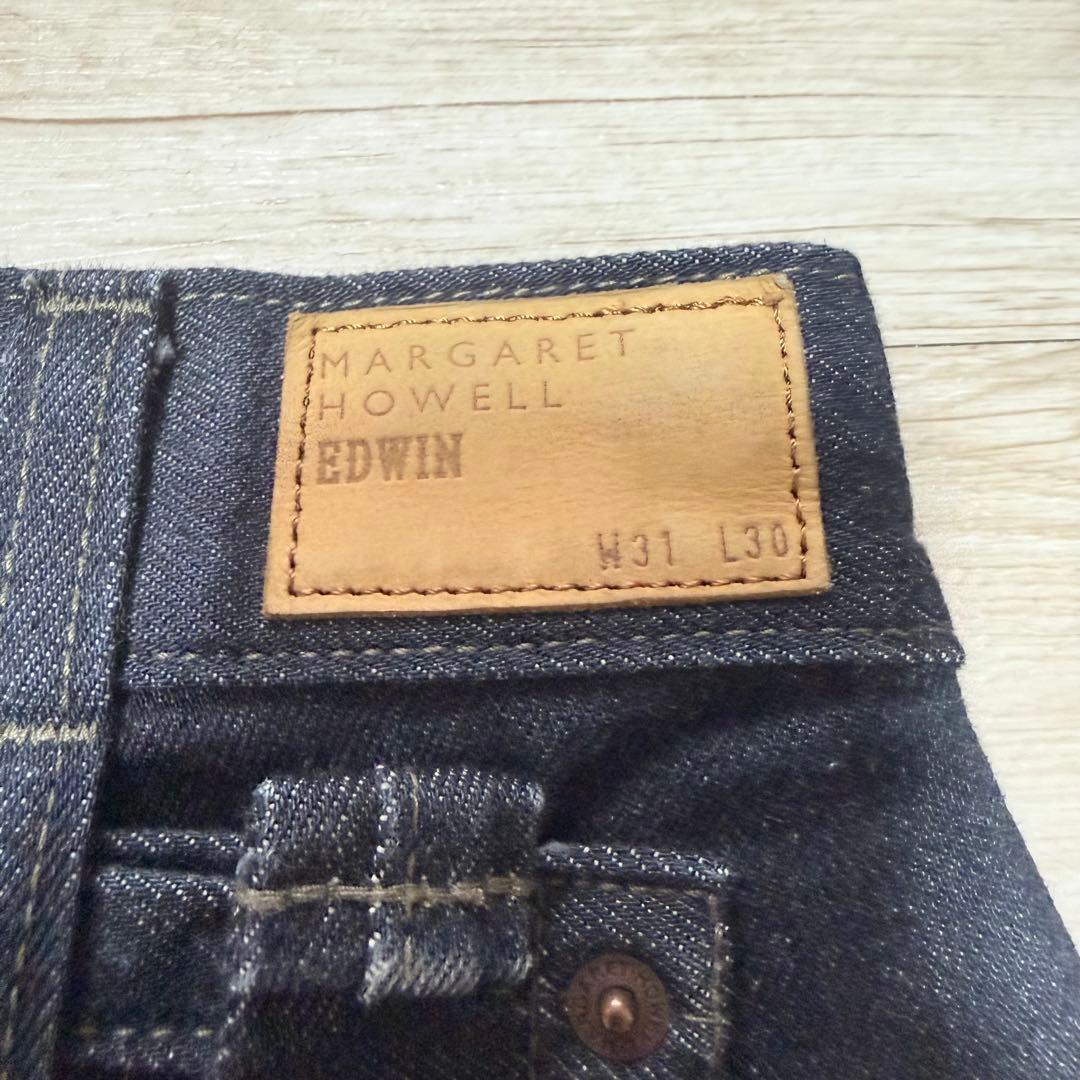 MARGARET HOWELL EDWIN ダークデニム ワイドパンツ