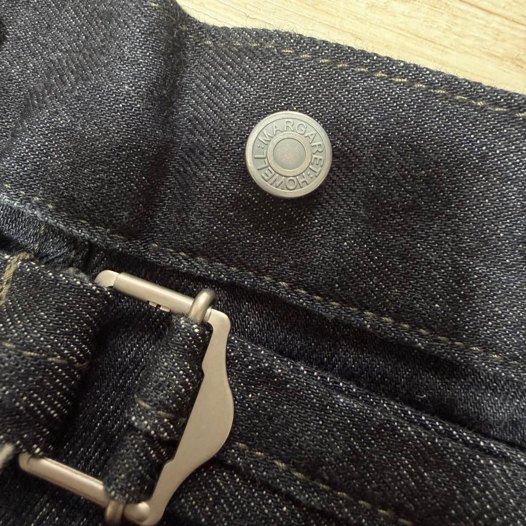 MARGARET HOWELL EDWIN ダークデニム ワイドパンツ