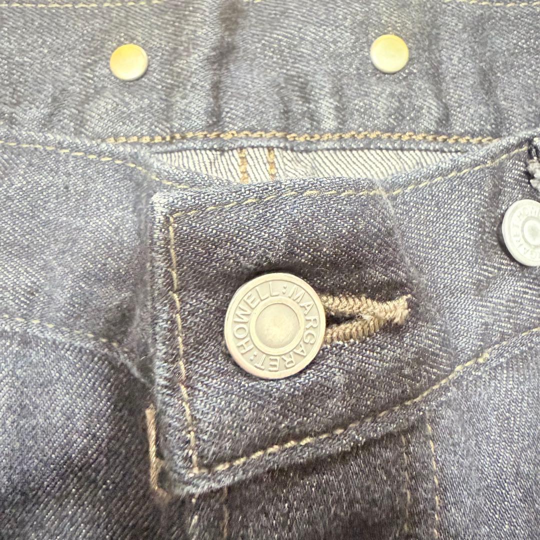 MARGARET HOWELL EDWIN ダークデニム ワイドパンツ