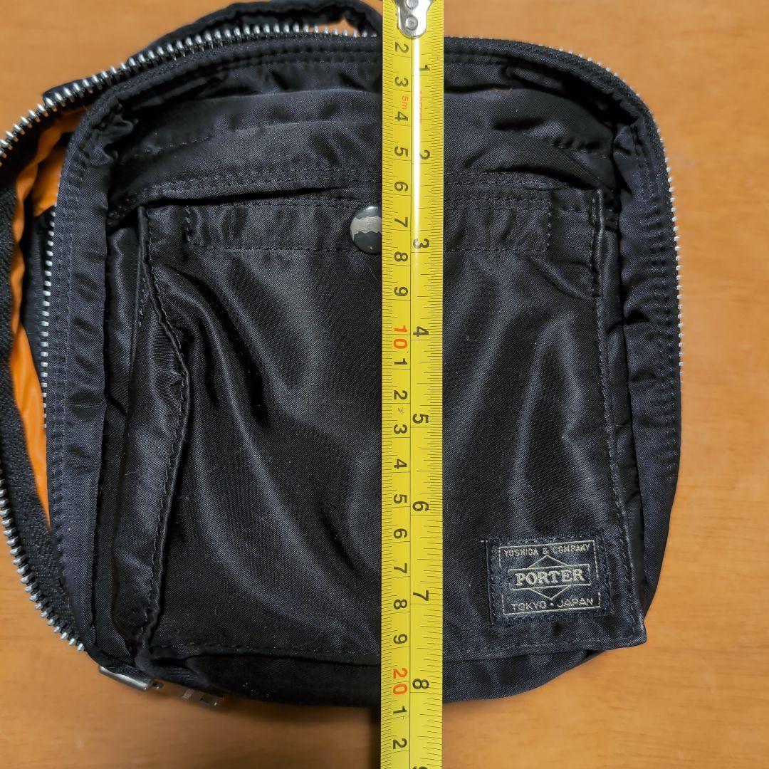 PORTER タンカー ブラック ナイロン ショルダーバッグ