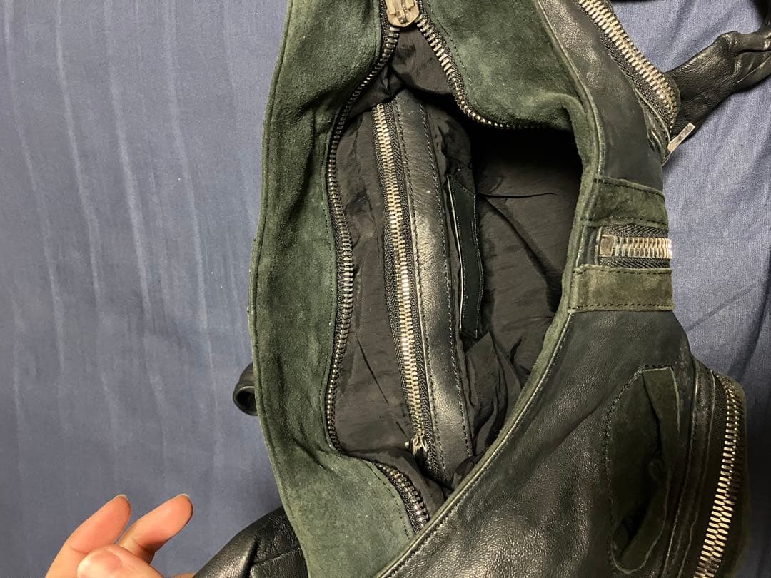 alexander wang レザーショルダーバッグ　マルチポケット　ホーボー