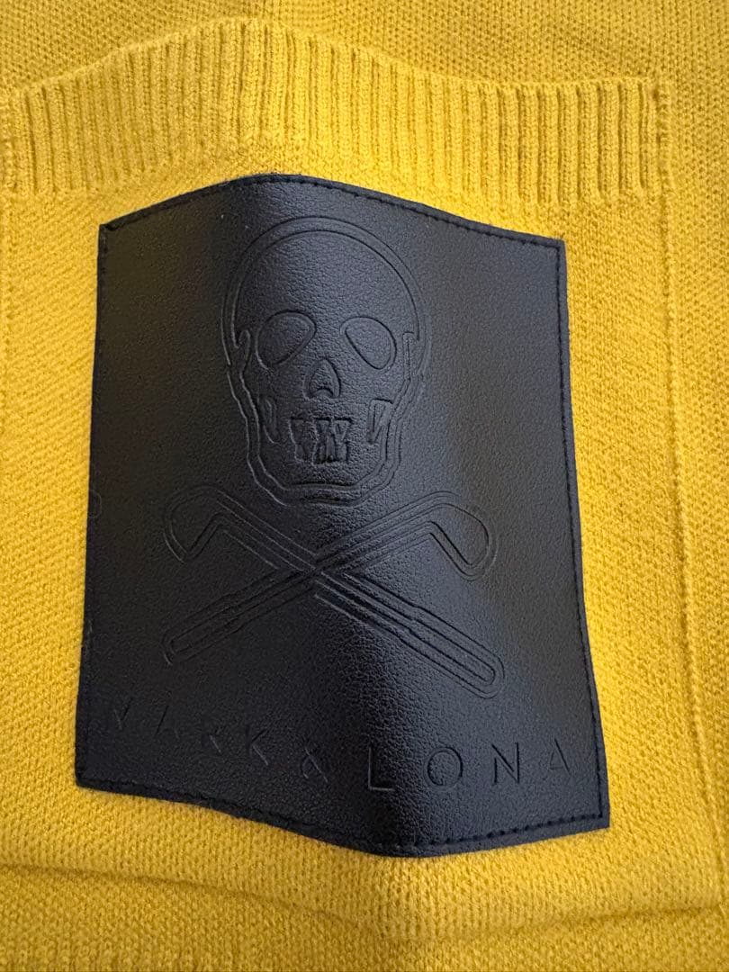 MARK&LONA イエロー カーディガン