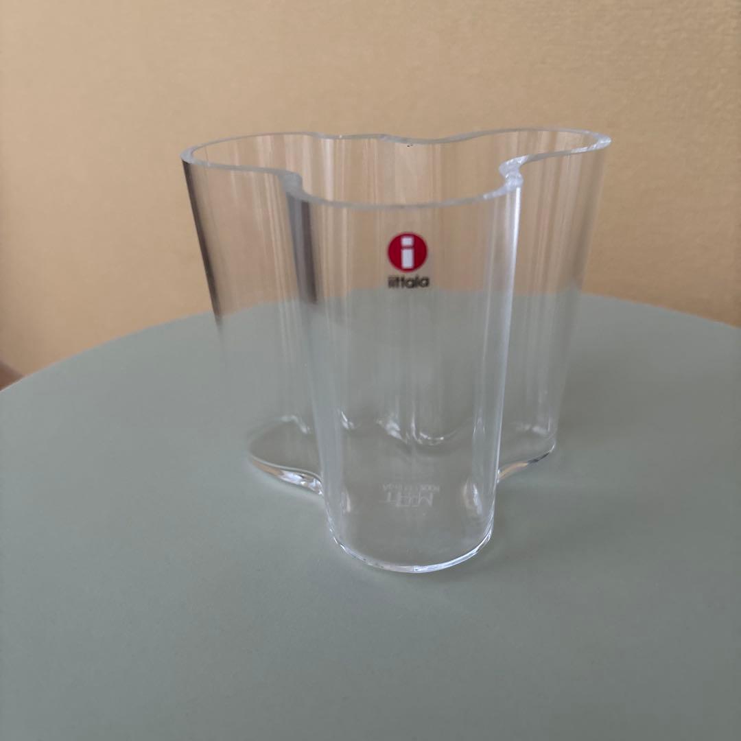 【未使用】イッタラ アアルトフラワーベース クリア95mm花瓶