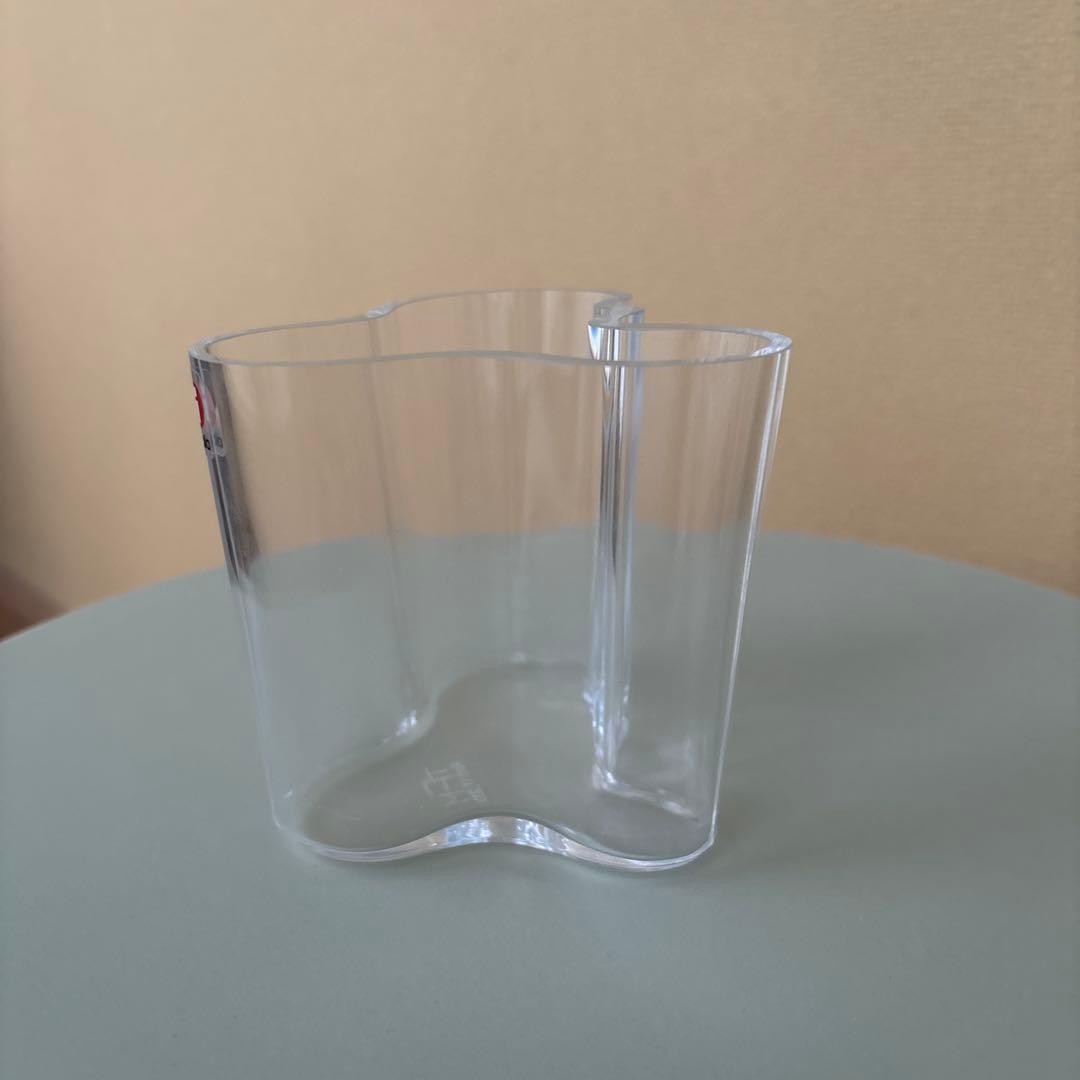 【未使用】イッタラ アアルトフラワーベース クリア95mm花瓶