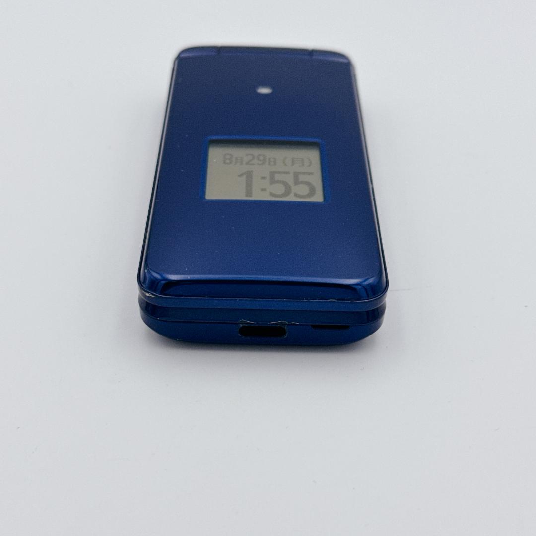 【美品】au かんたんケータイ ライト KYF43 ブルー