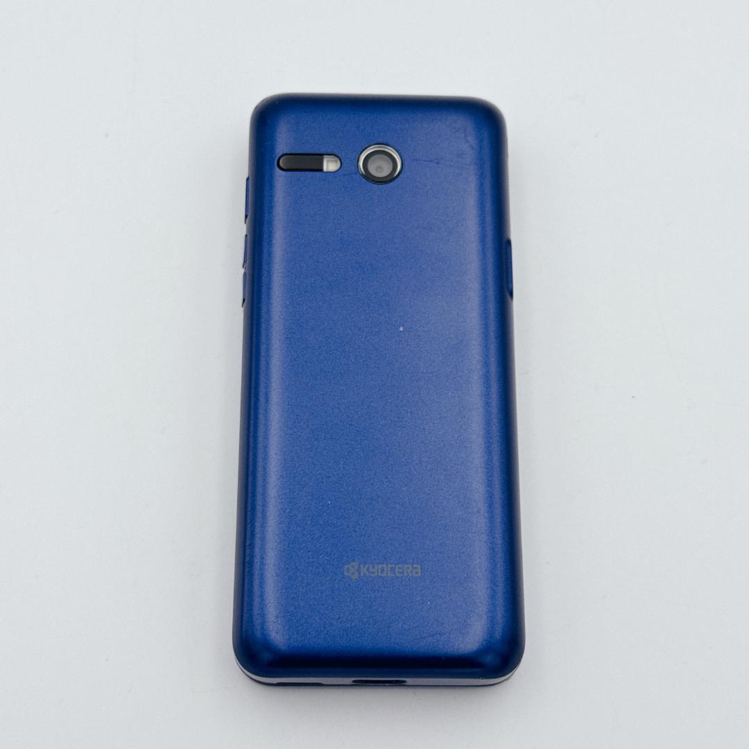【美品】au かんたんケータイ ライト KYF43 ブルー
