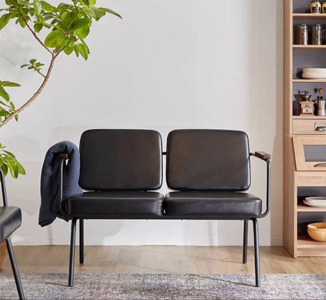 【送料込】ロウヤ 2人掛けソファ/ダイニングソファ