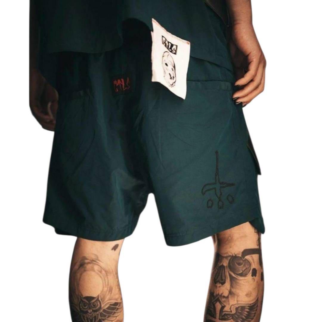 最安値　カタリスト　ヴィーガンレザーポケットショーツ　ハイライズクロッチ☆