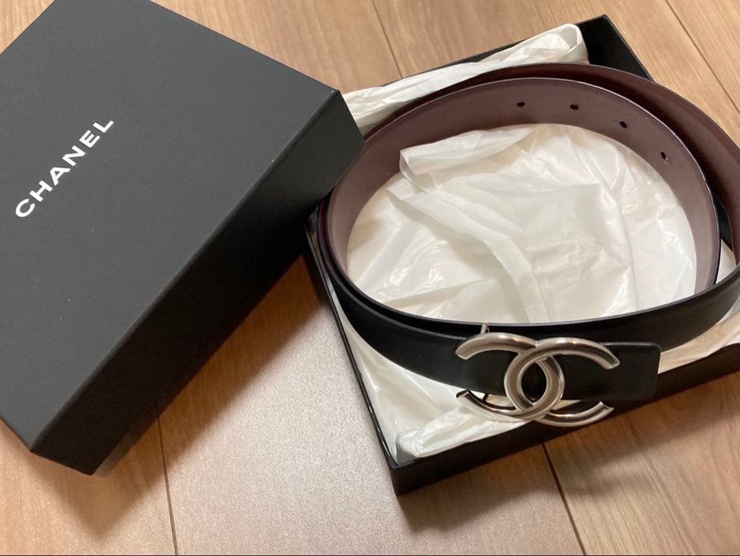 26日までお値下げ　CHANEL リバーシブルベルト　シャネル
