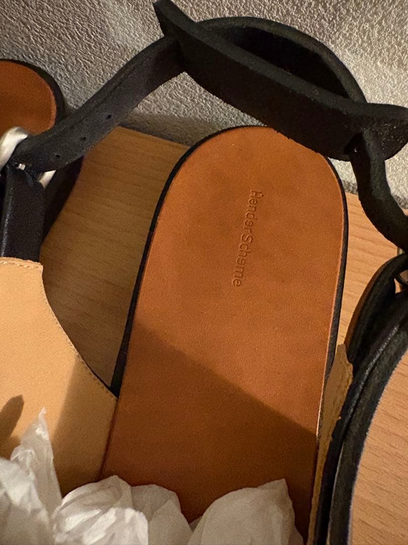 靴 Hender Scheme / Chameleon Strap BLACK 5