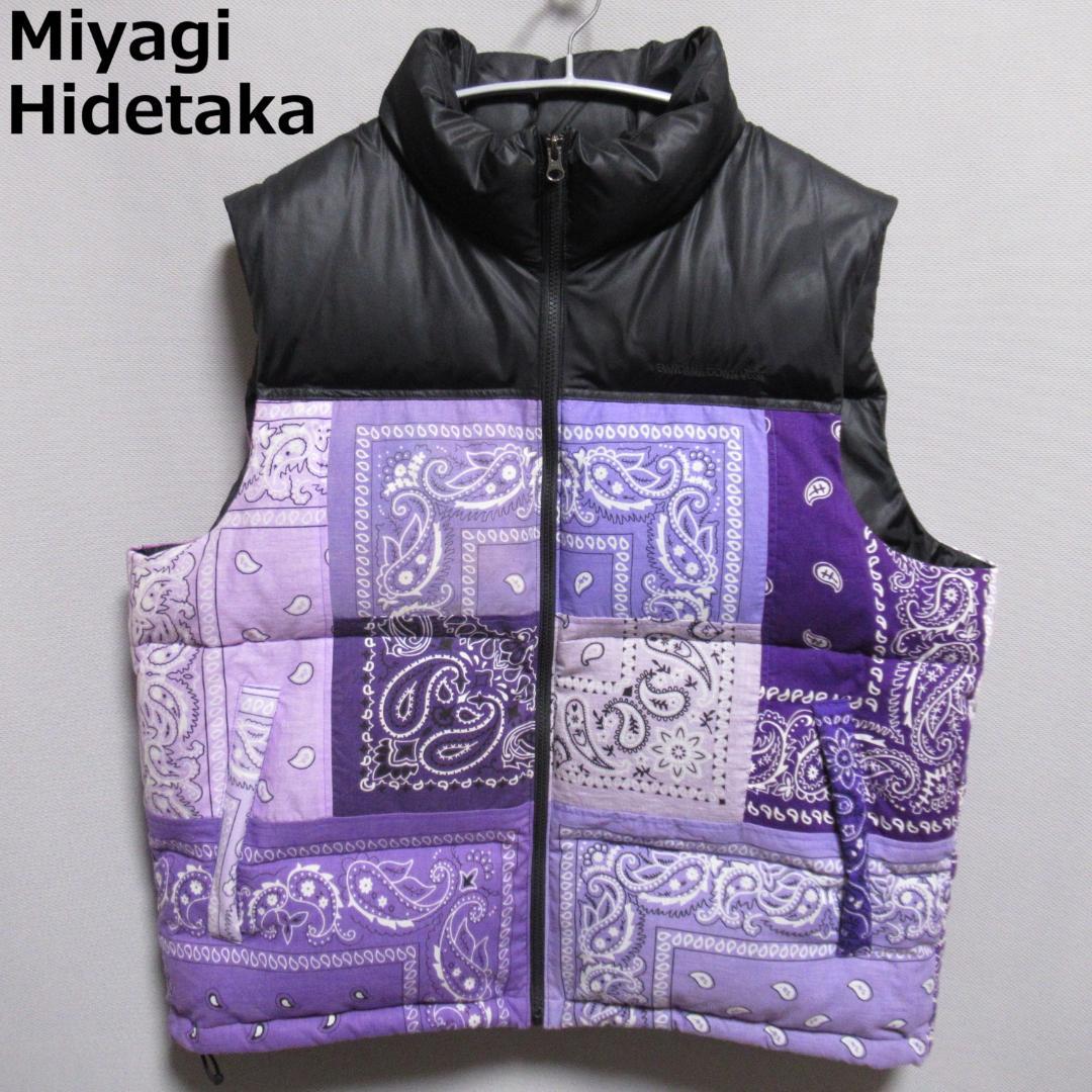 Miyagi Hidetaka Down Vest バンダナ ダウンベスト