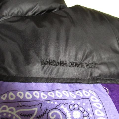 Miyagi Hidetaka Down Vest バンダナ ダウンベスト