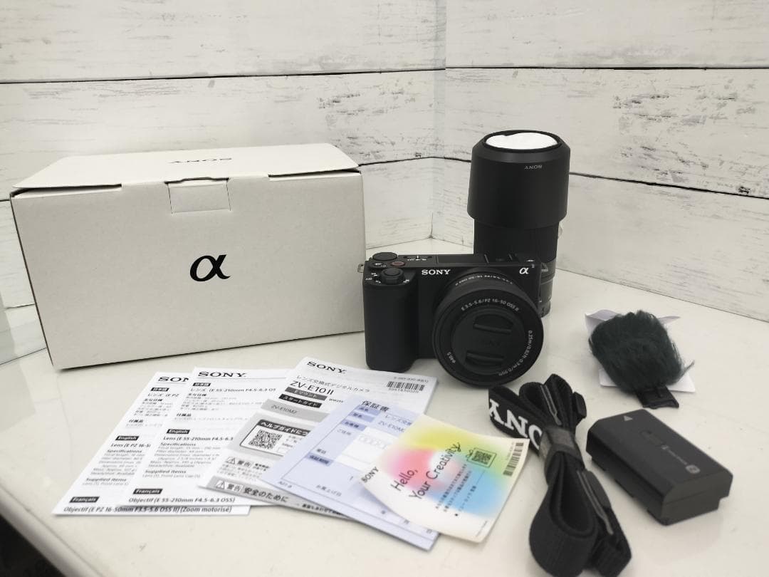SONY ZV-E10 II　ダブルズームレンズキット　ブラック