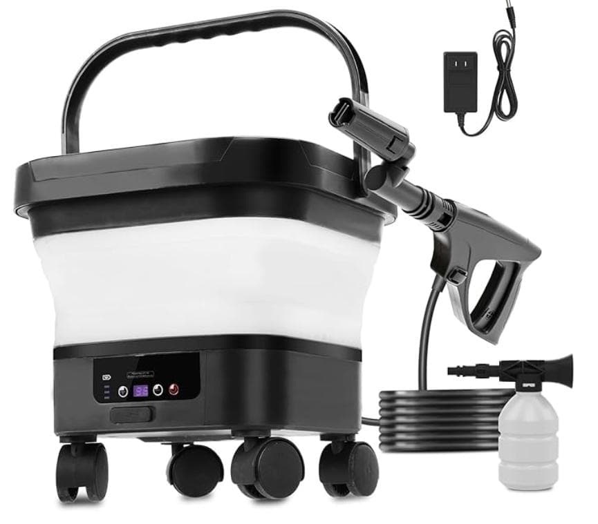 新品 高圧洗浄機 コードレス 8MPa 7段階調整 折りたたみ