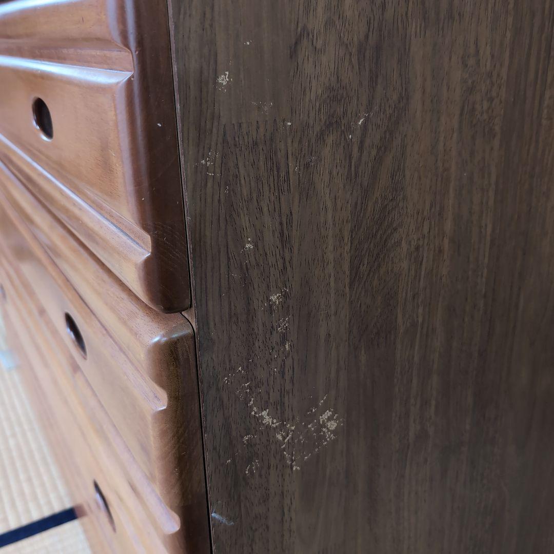 ☆最終大幅値下げ☆木製レトロ整理ダンス 5段7引き出し ブラウン