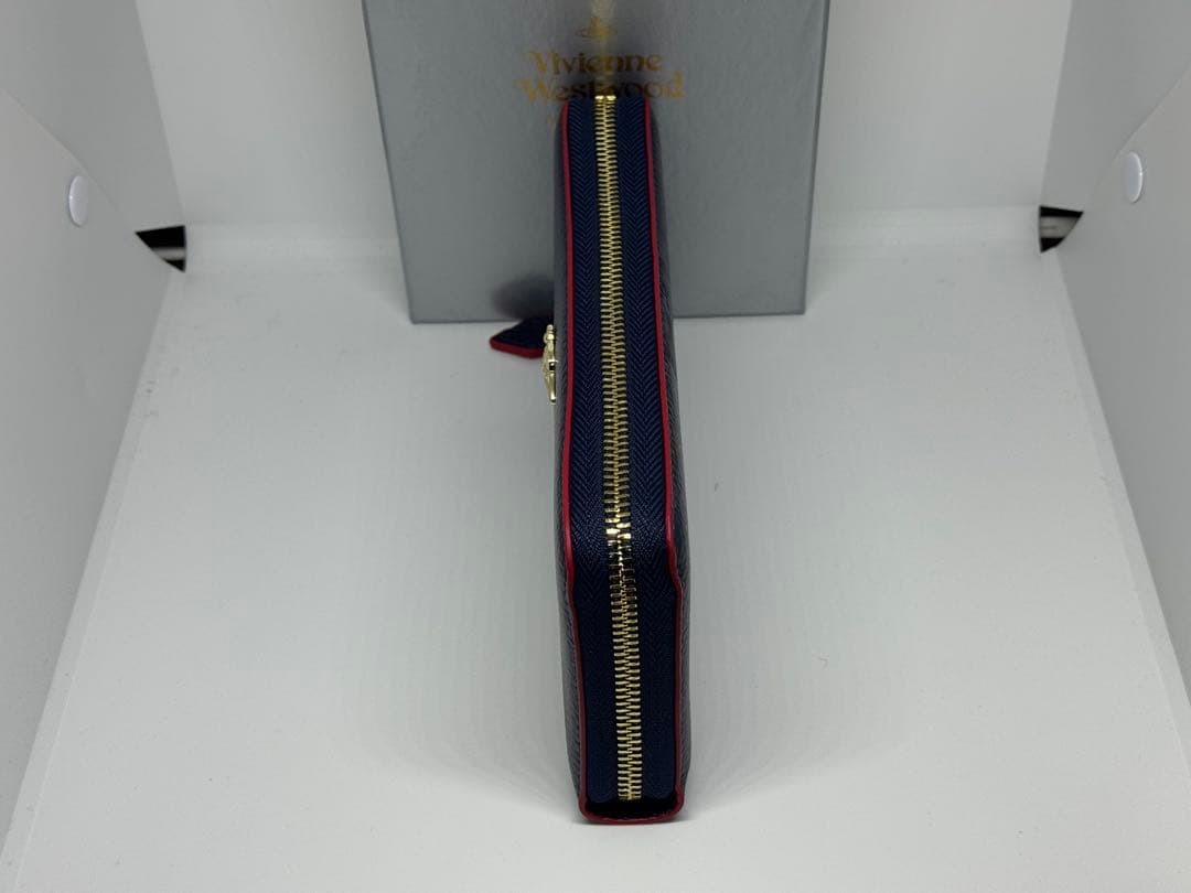 【新品未使用】Vivienne Westwood ネイビー 長財布