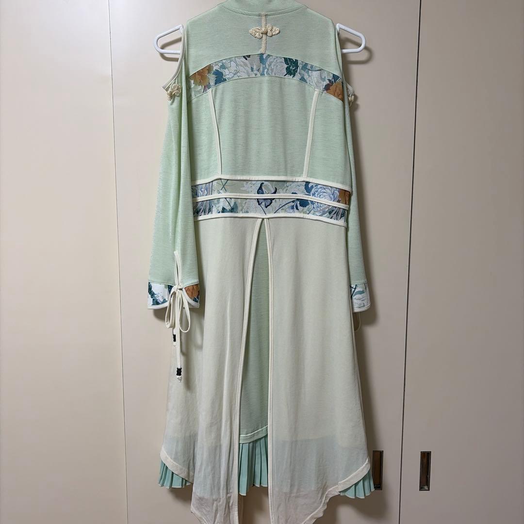 OZZ ONESTE 和チャイナワンピース ミントグリーン