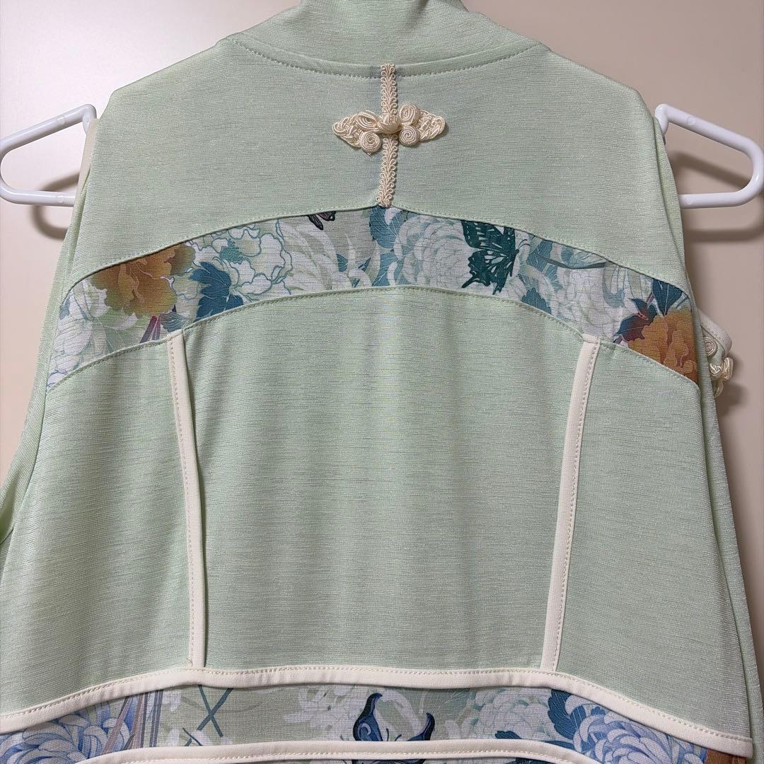 OZZ ONESTE 和チャイナワンピース ミントグリーン