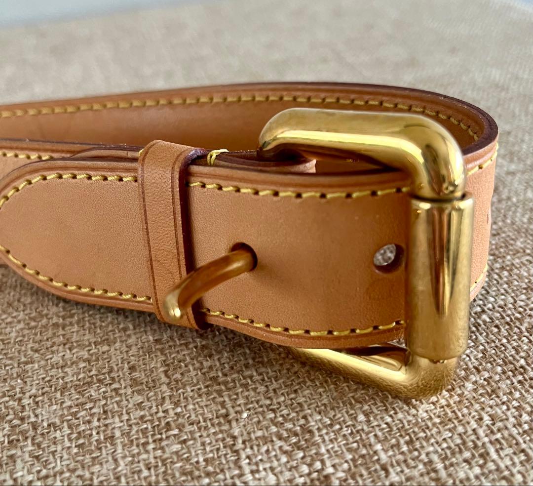 正規品　ルイヴィトン ヌメ革 ショルダーストラップ ゴールド金具