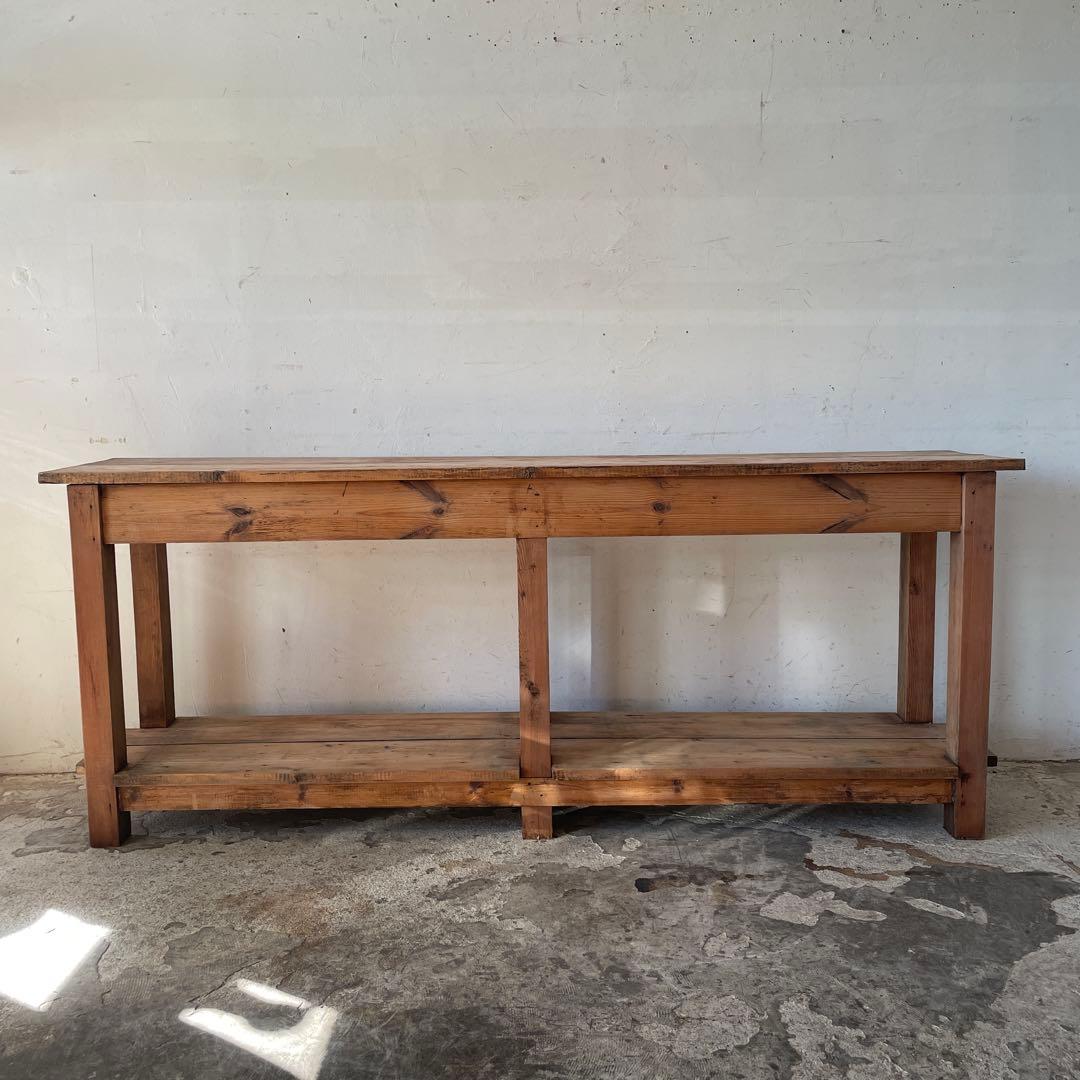 ビンテージ　キッチンカウンター　コンソール サイドボード　剥離