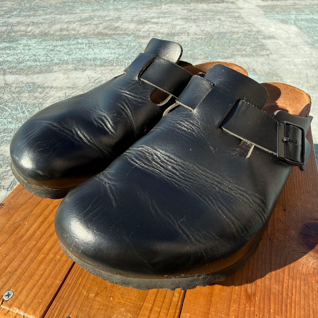 41 ボストン ビルケンシュトック 黒 スムースレザー