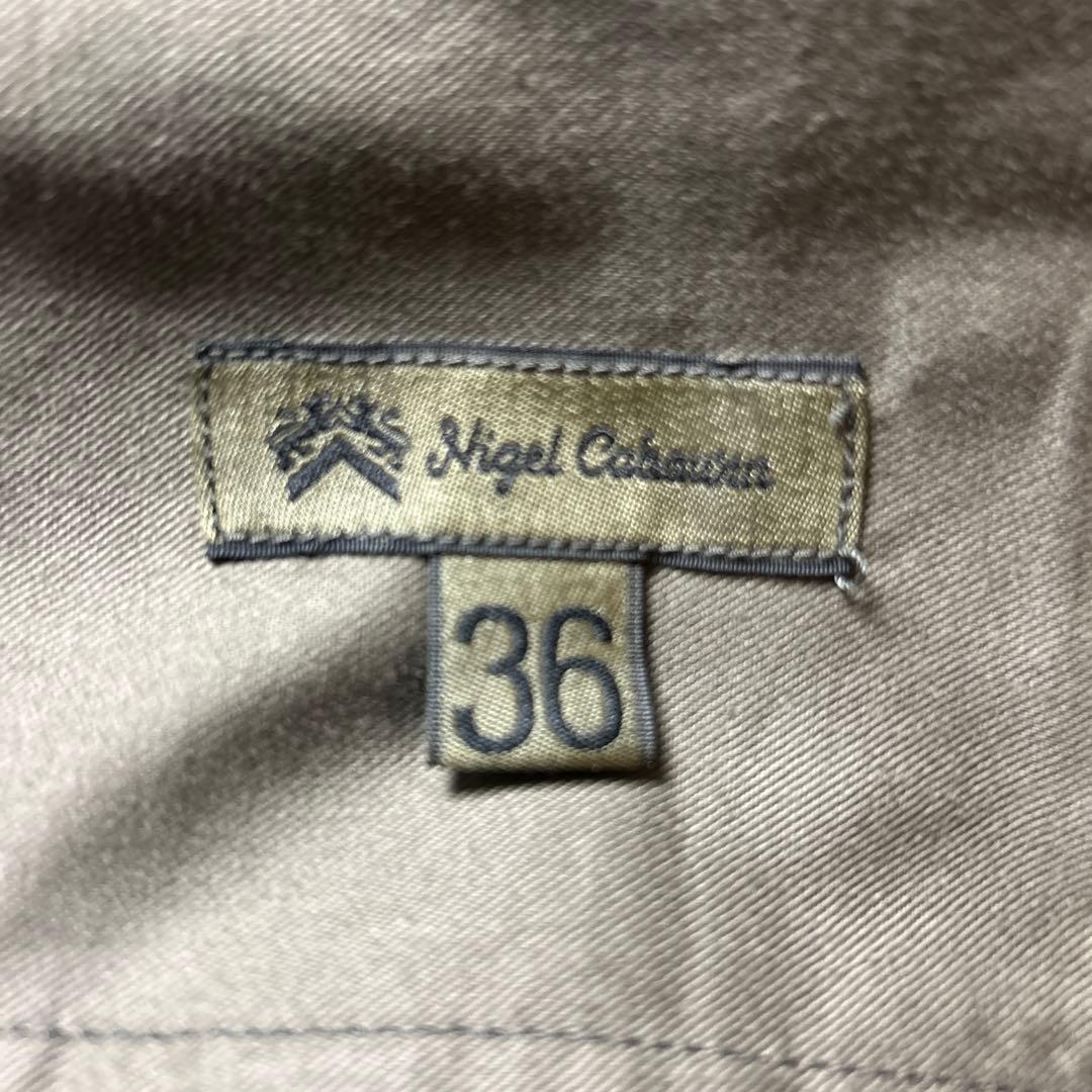 HALFTEX チノパン オリーブ色ナイジェルケーボン　ホスピタルパンツ