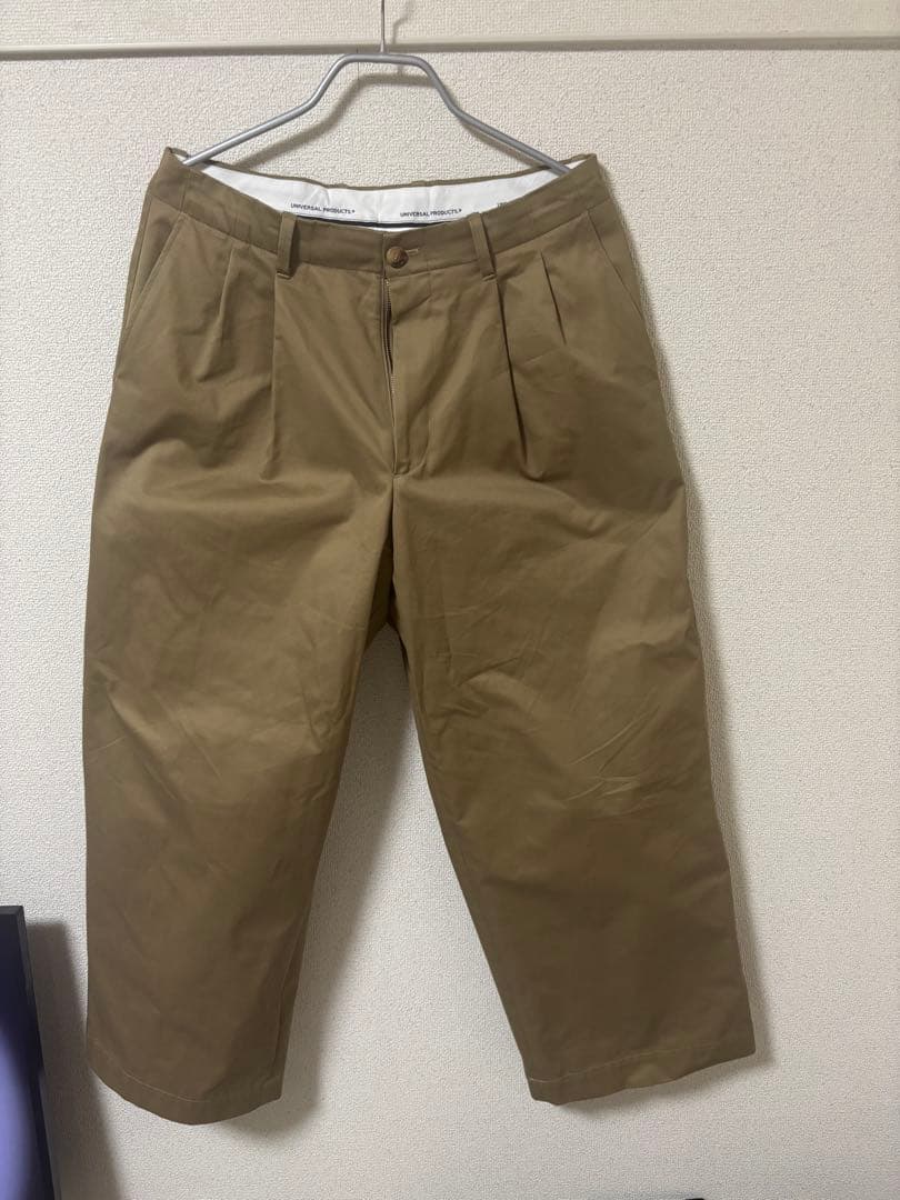 パンツ UNIVERSALPRODUCTS 2TUCK WIDE CHINO