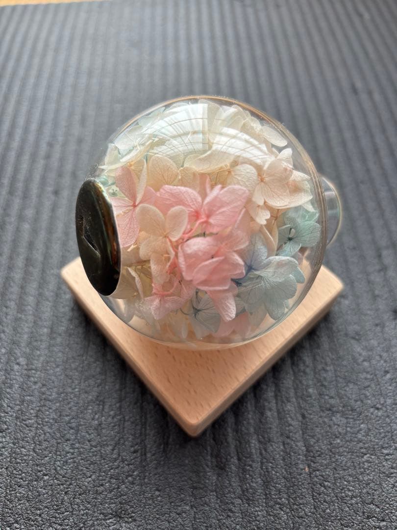 ガラスポッドの万華鏡 グラスニーク 「雨上がりの紫陽花」