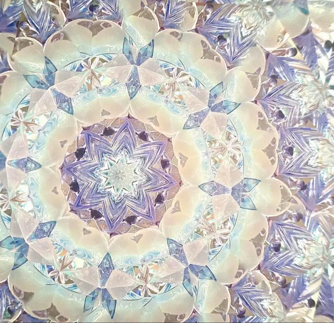 ガラスポッドの万華鏡 グラスニーク 「雨上がりの紫陽花」