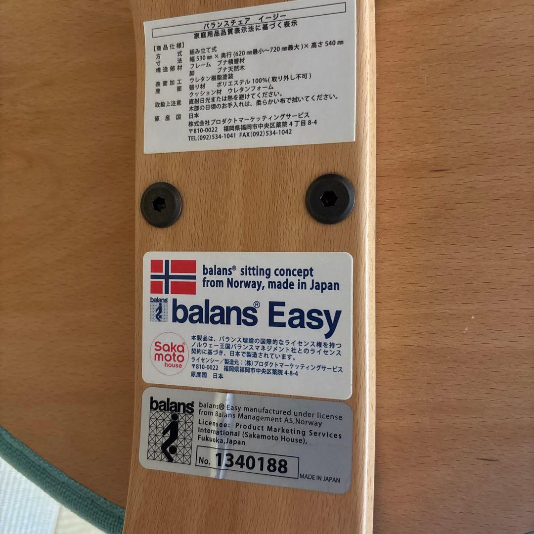 バランスチェア イージー　アクアブルー