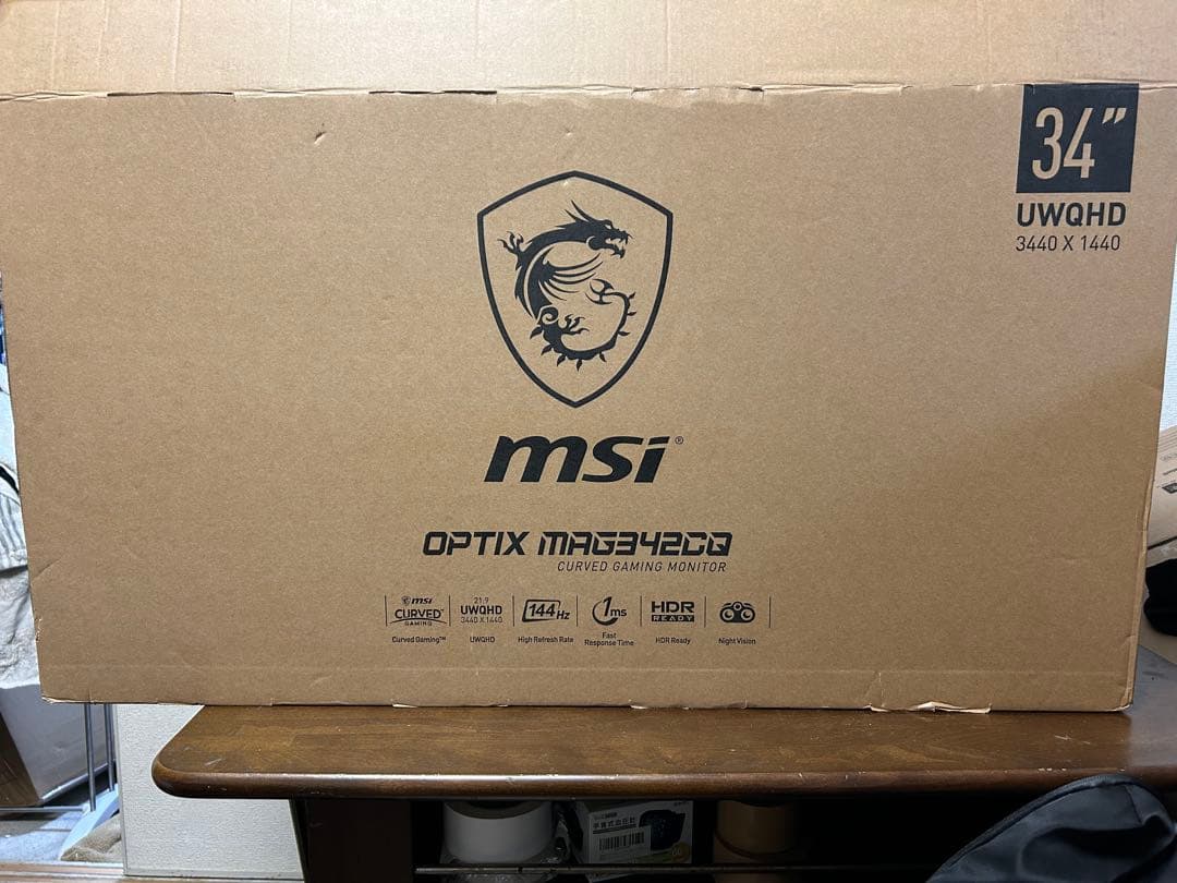 MSI 34インチ 曲面モニター 3440x1440 MAG342CQ