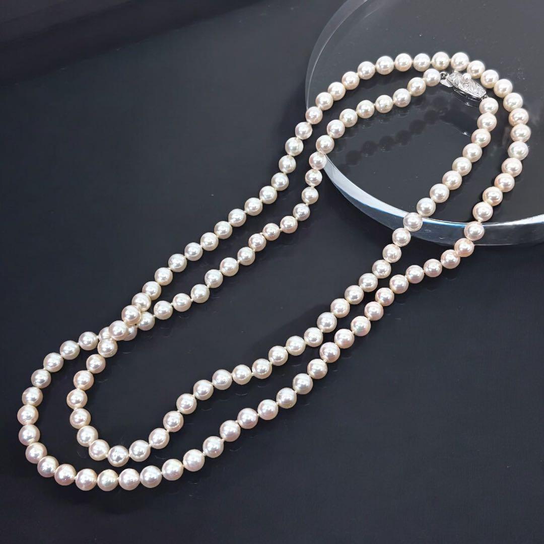 【極上】タサキ　ロング　アコヤ　パール　真珠　ネックレス