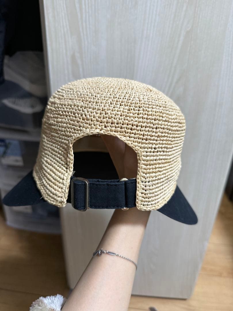 HELEN KAMINSKI 麦わら帽子 ベージュ/ブラック ONE SIZE