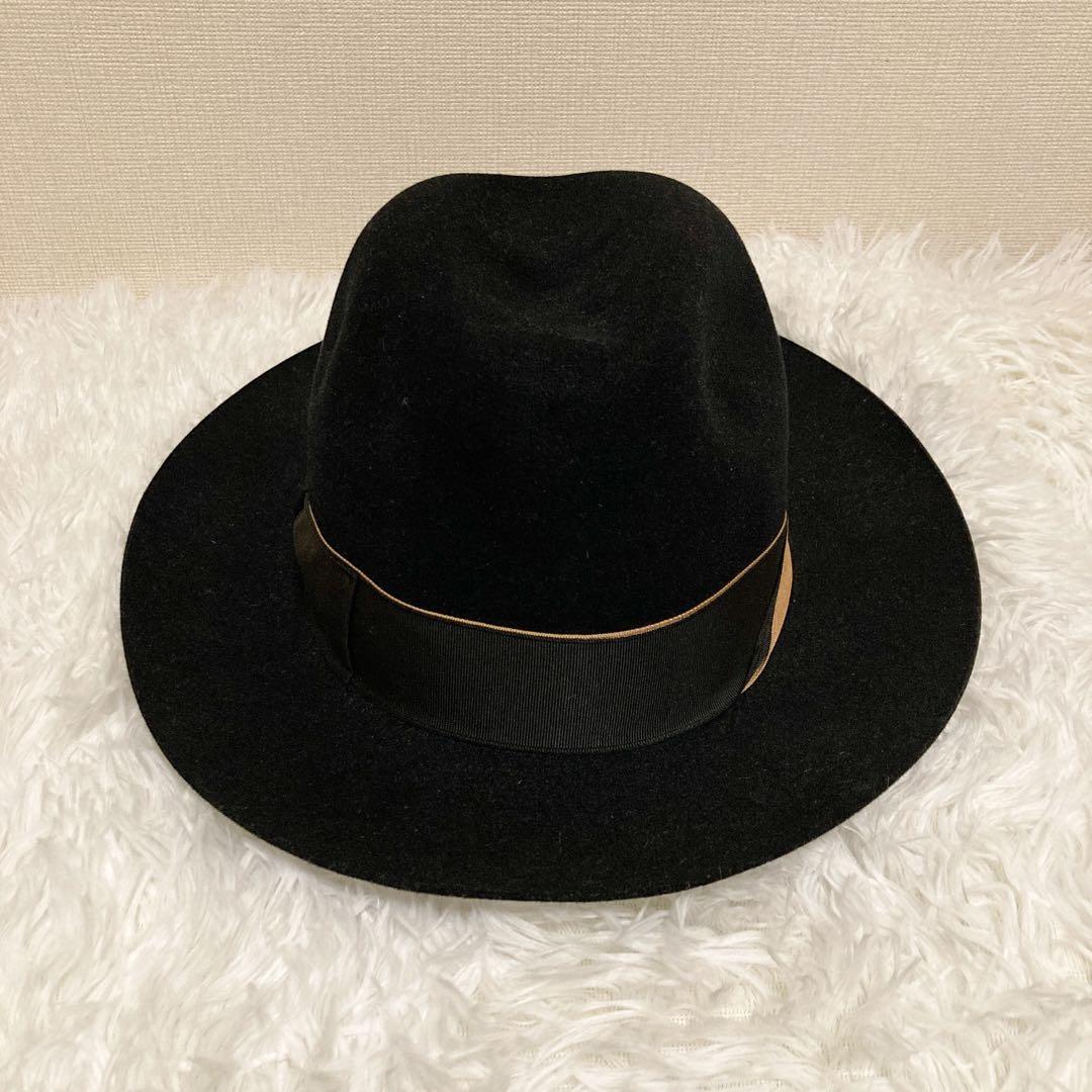 Borsalino ボルサリーノ ラビットウールフェルト 中折れハット58