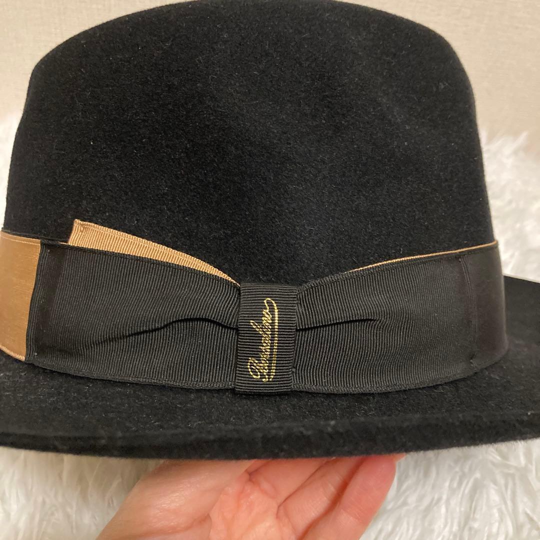 Borsalino ボルサリーノ ラビットウールフェルト 中折れハット58