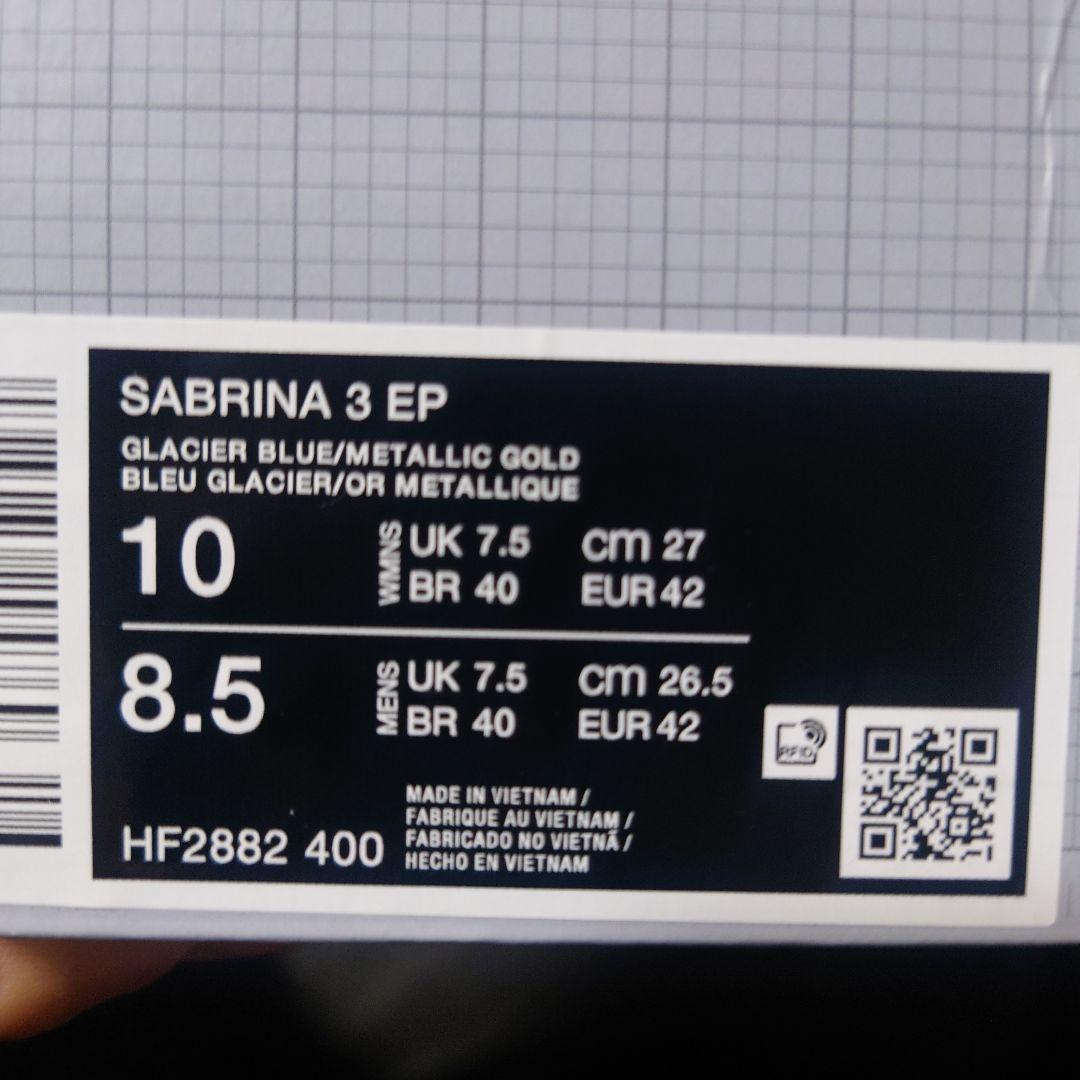 新品サブリナ３バスケットボールシューズ27,0cm