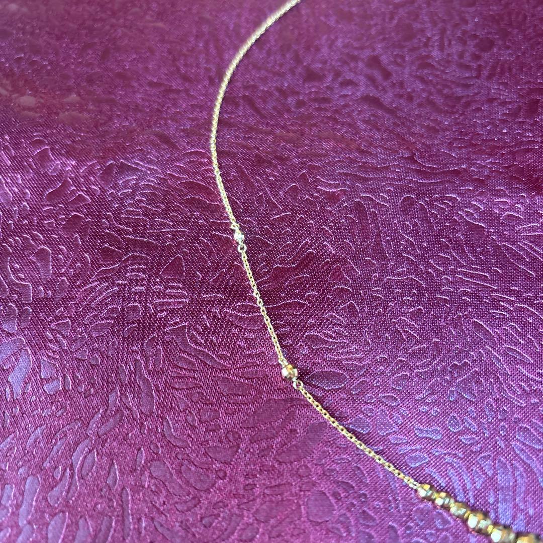 【銀座タナカ】ミラーボールネックレス ゴールド