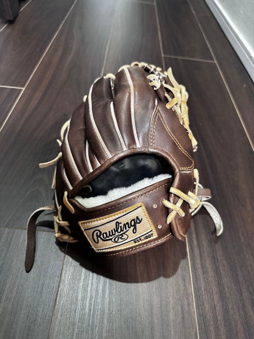 Rawlings ローリングス　軟式グローブ 黒/ベージュ