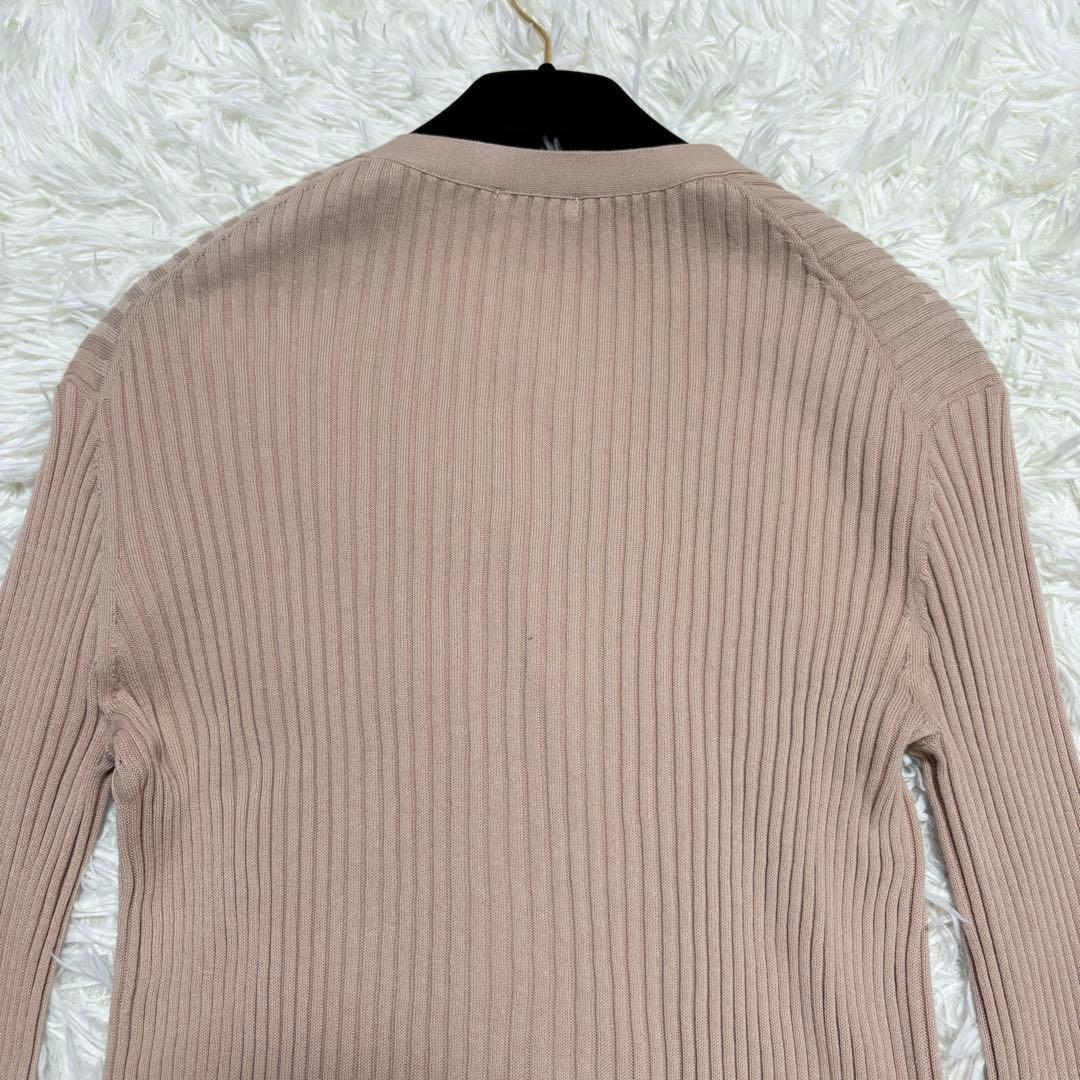 【極美品】イエナ 2025SS イタリア糸RIBVネックカーディガン 洗濯可能